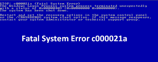 stop c00002la fatal platform error