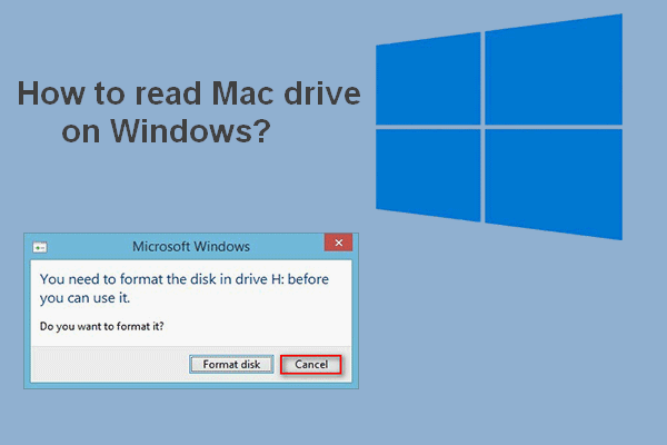 how to read a mac formatted hdd in windows