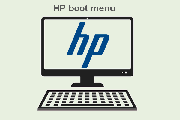 HP boot menu