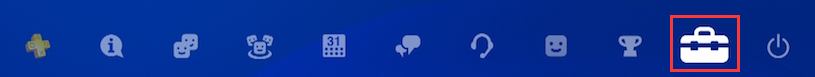 click on Settings on the PS4 Home screen
