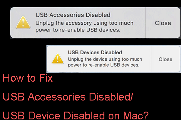 How to Fix USB Accessories Disabled on Mac and Recover