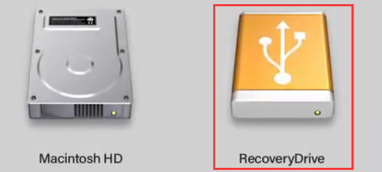 select the Recovery Drive
