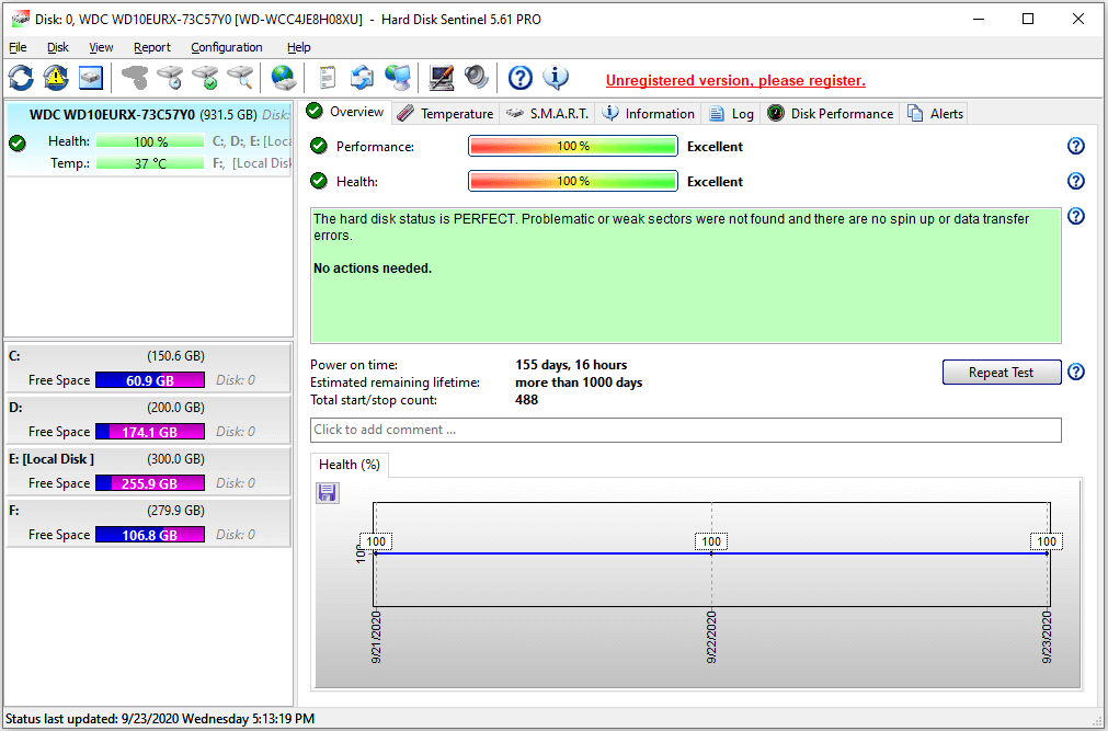 should i remove hard disk sentinel