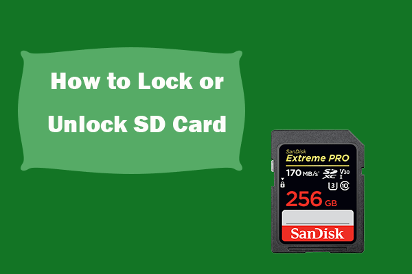 how to lock sd card