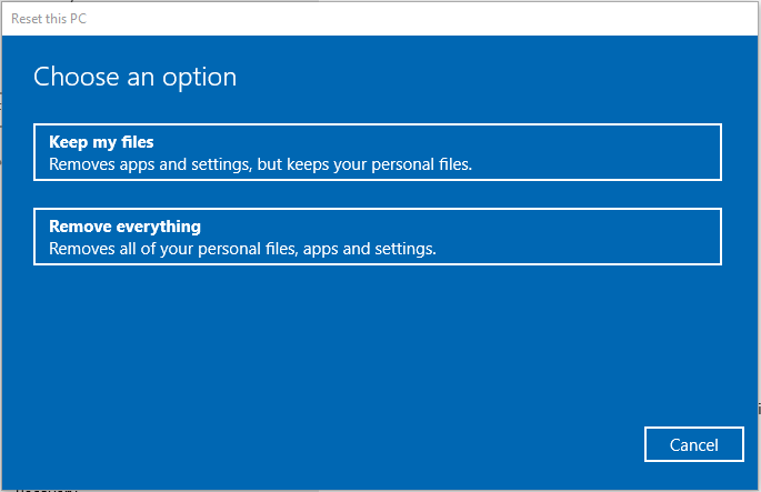 cant boot to windows reset this pc windows 10 stuck cant boot to windows reset this pc windows 10 stuck