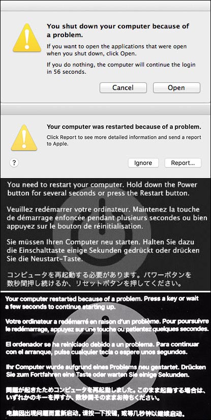 your computer restarted because of a problem