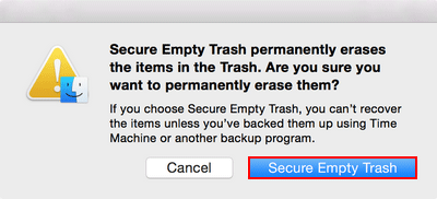 Secure Empty Trash