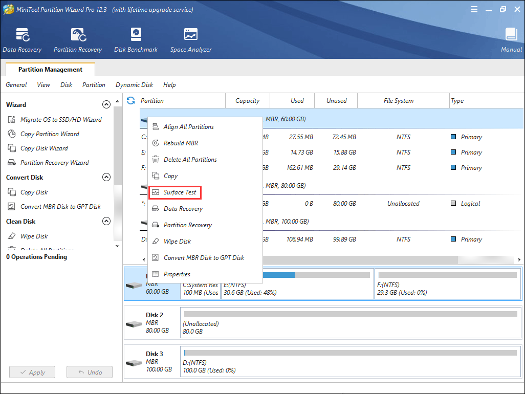 how to fix startup error in windows 7 click Surface Test