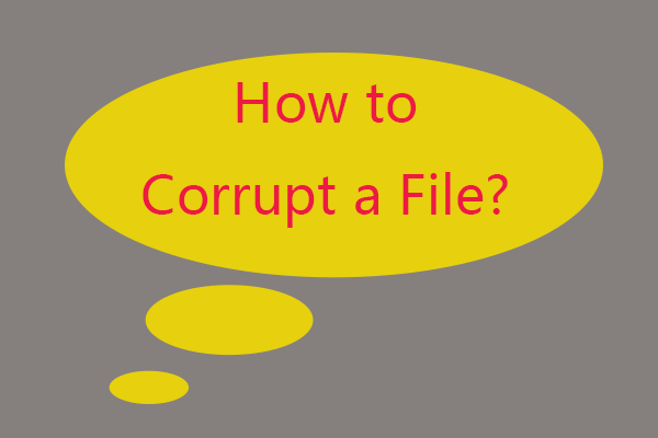 corrupt a file thumbnail