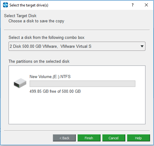 select the MLC or TLC SSD as the target disk