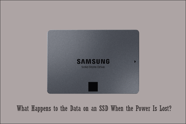 what happens to the data on a solid-state drive when the power is lost