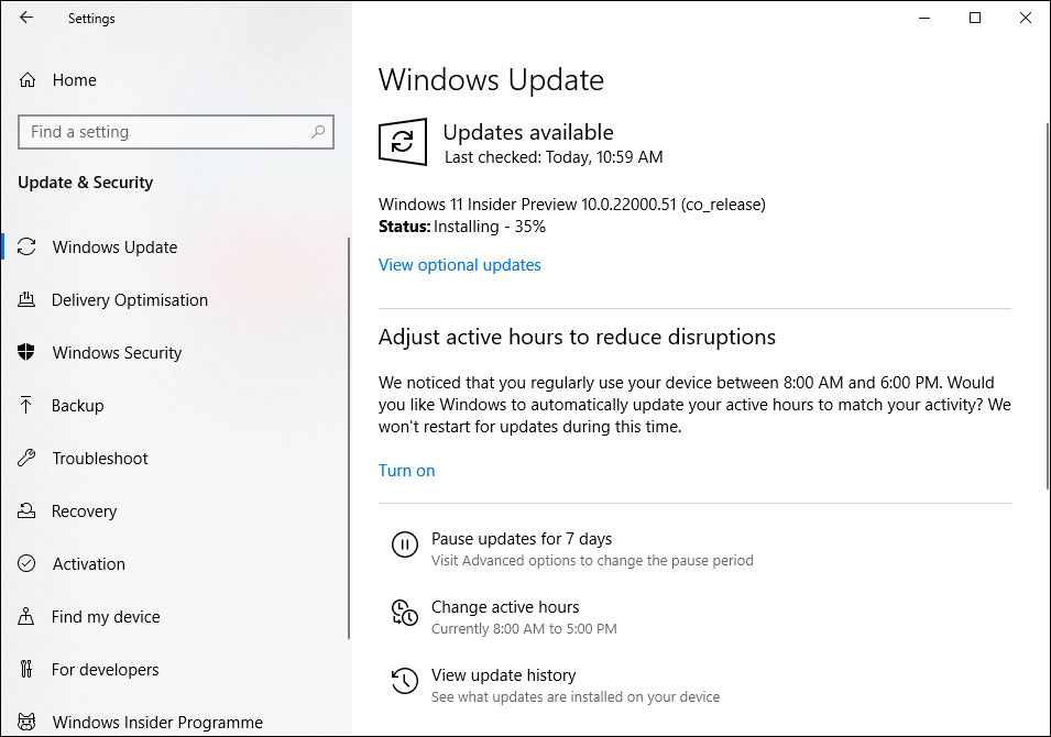 Windows 11 installation stuck at 35%