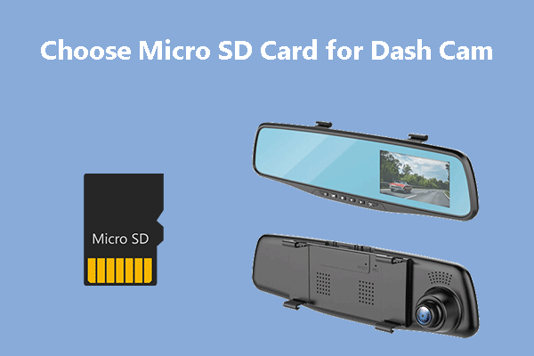 micro SD card for dash cam