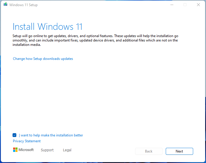 install Windows 11 with setup