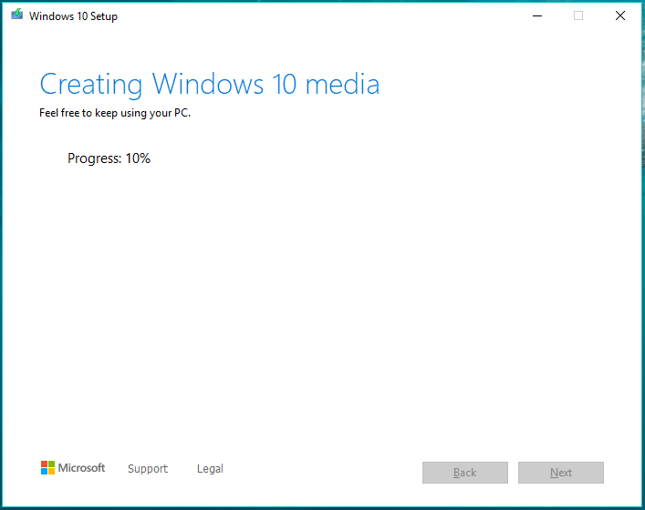 creating Windows 10 media