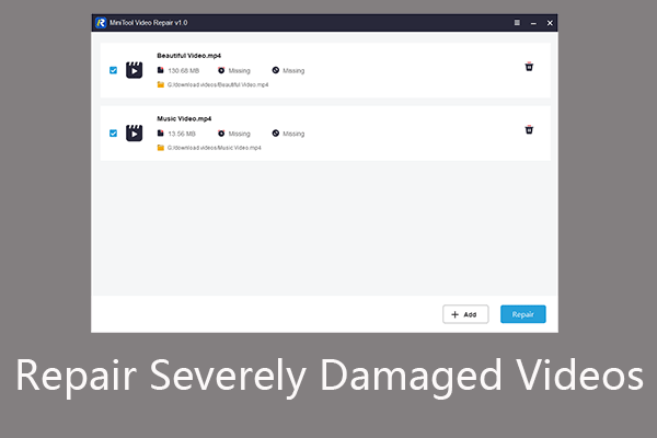 Free Ways to Repair Severely Damaged Videos (MP4/MOV)