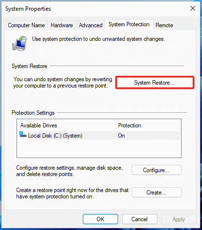 Hoàn tác khôi phục hệ thống trong Windows 11/10 Hoàn tác khôi phục hệ thống trong Windows 11/10
