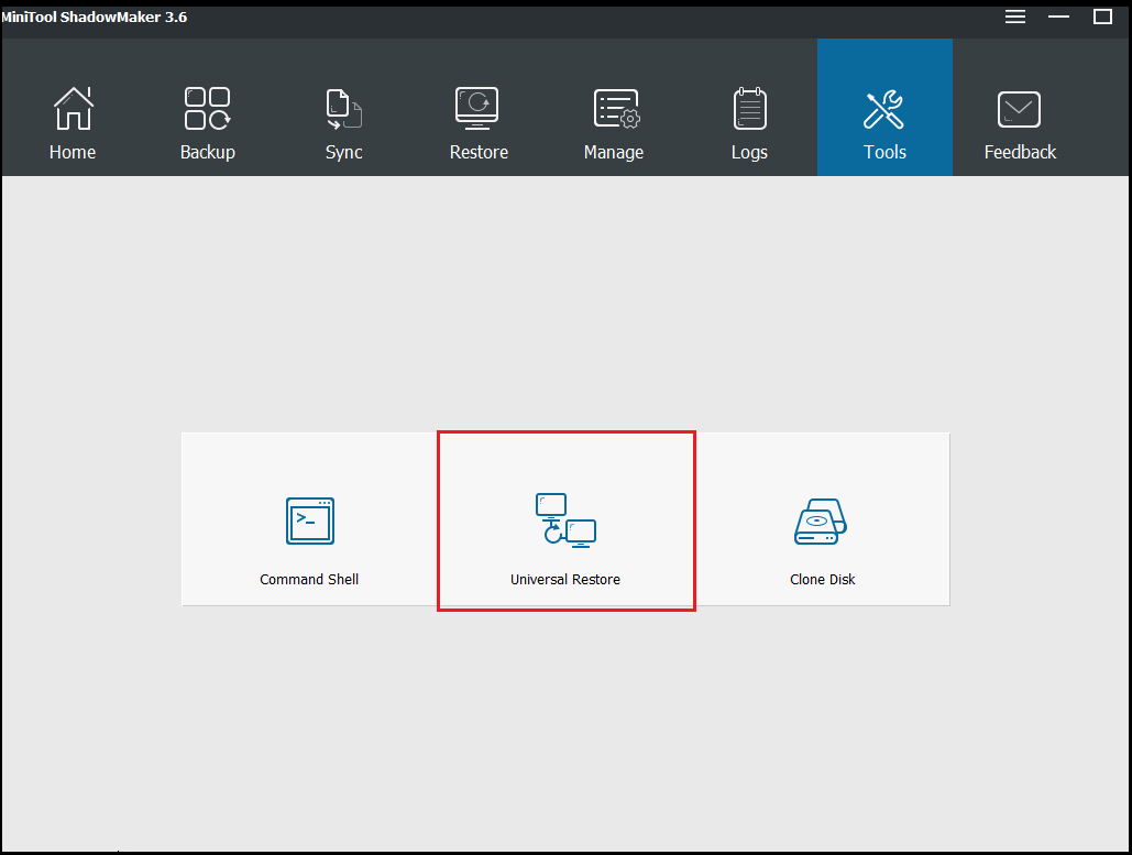 universal restore