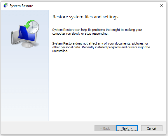 Windows 11 system restore