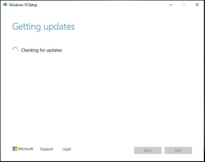 Windows 10 in-place upgrade