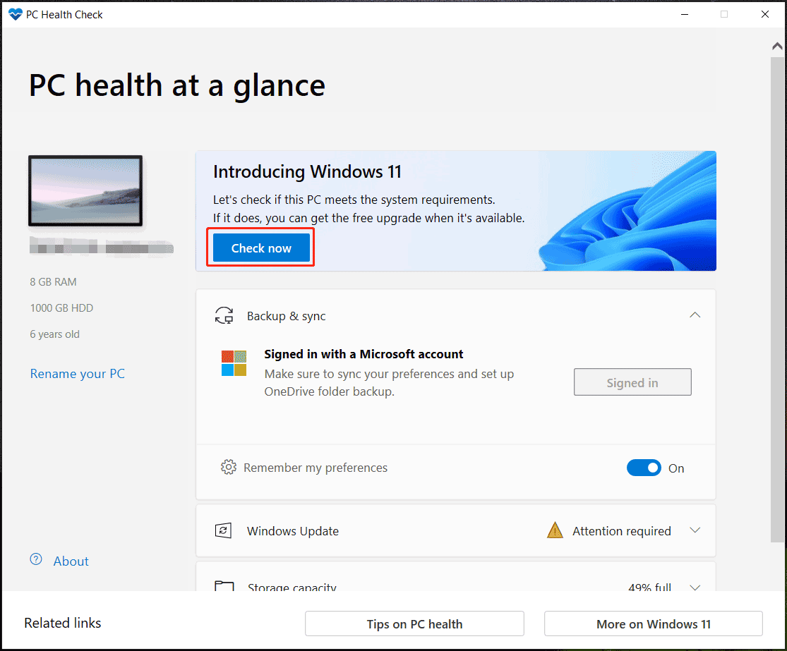 PC Health Check