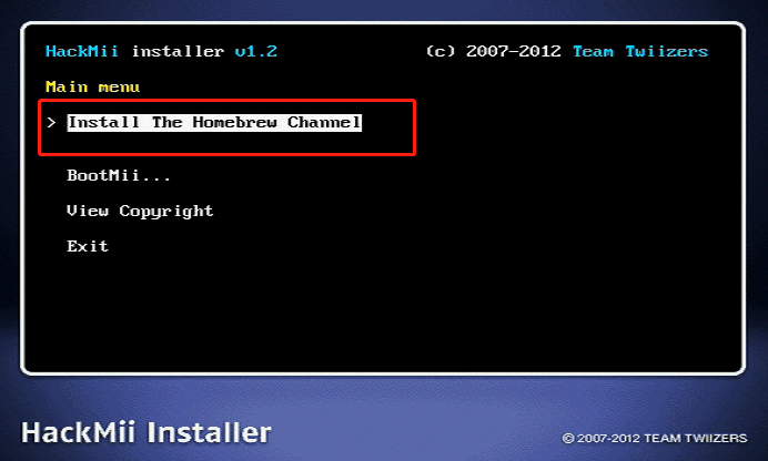 install the Homebrew Channel