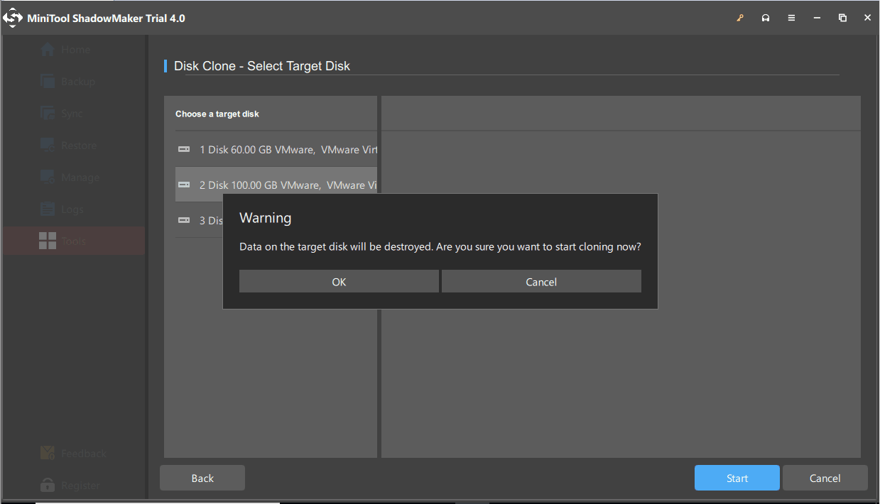 clone HDD to SSD with MiniTool ShadowMaker