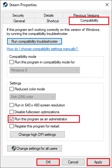 select Run this program as an administrator