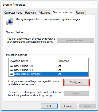 choose Configure…