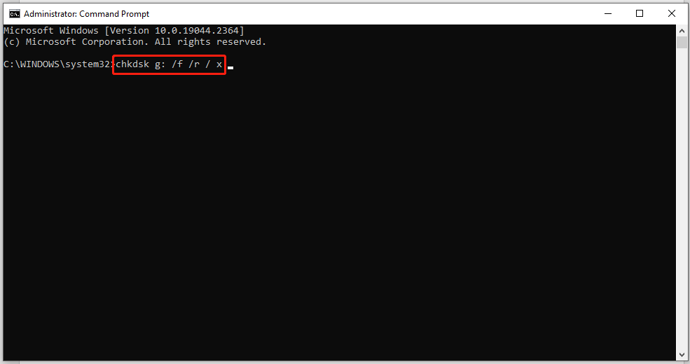 run this command