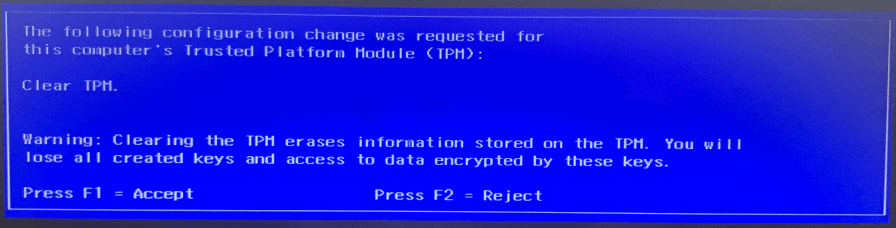 how to clear tpm via cmd
