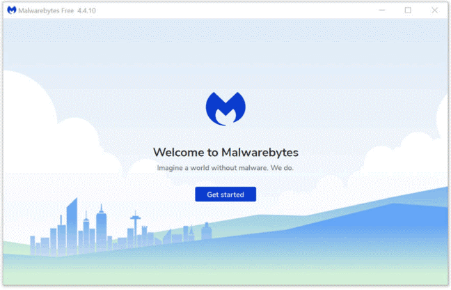 the main interface of Malwarebytes