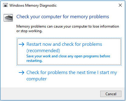 check for problems