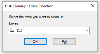 choose the system drive