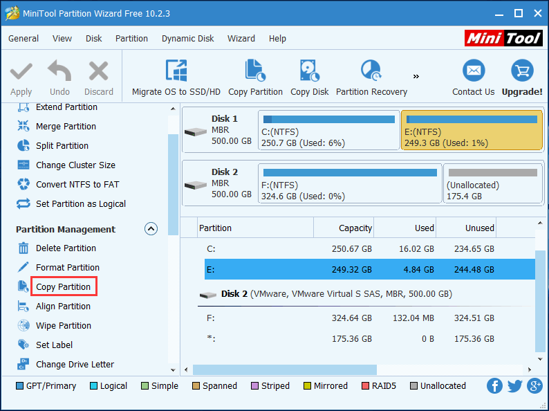 copiar partición para hacer una copia de seguridad de los archivos
