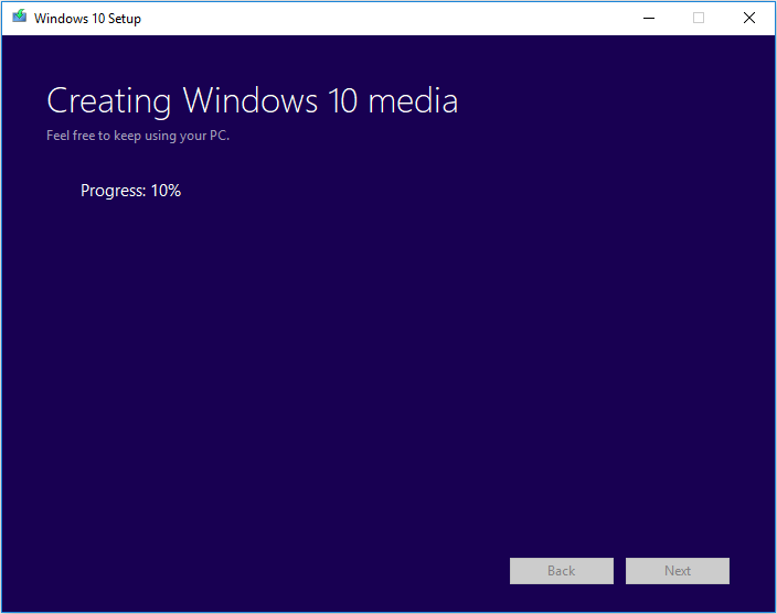 Crear la unidad USB con la instalación de Windows 10