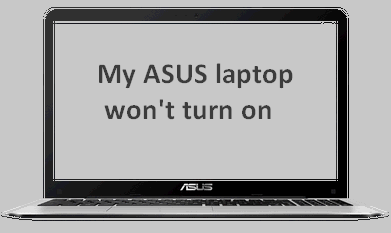 La computadora portátil ASUS no se enciende