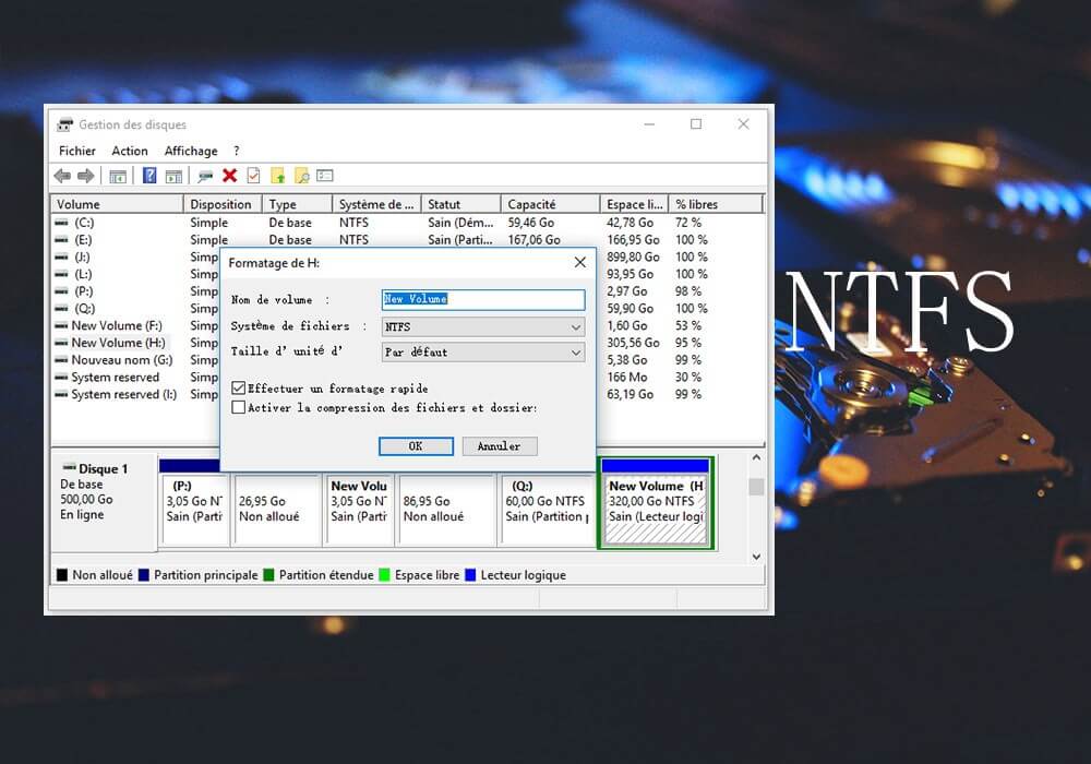 formater en NTFS