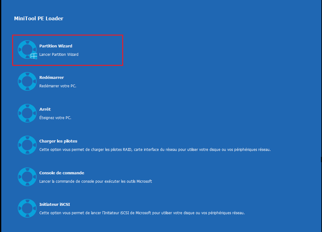 lancer MiniTool Partition Wizard