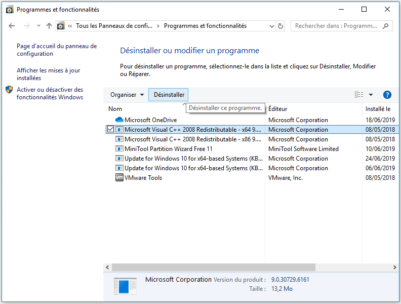 supprimer des fichiers dans Windows