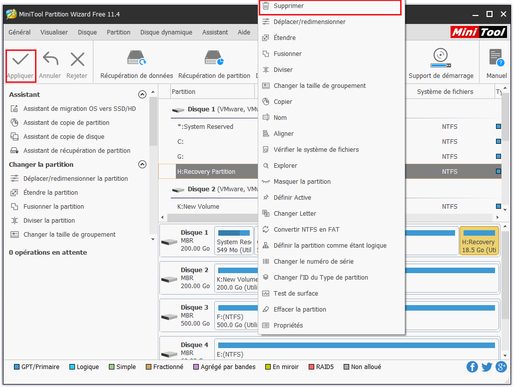 Puisje supprimer une partition de récupération sous Windows 7/8/10 pour une utilisation ultérieure?