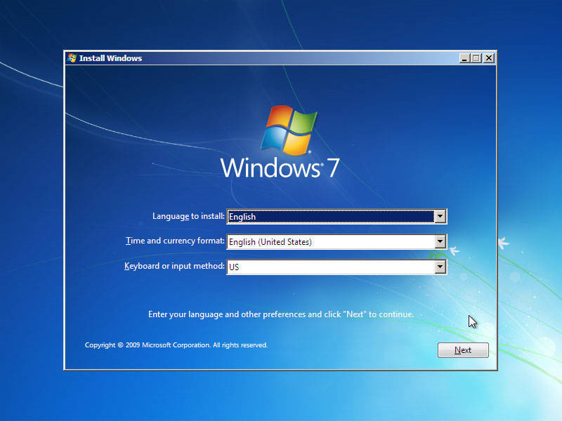 choisissez la langue et d'autres préférences Windows 7