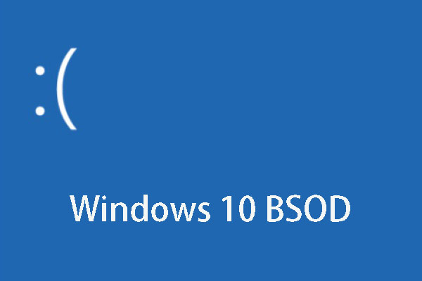 écran bleu de la mort Windows 10