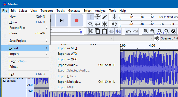 Rouvez 4 Formats De Fichier Audio Et/ou Vidéo.