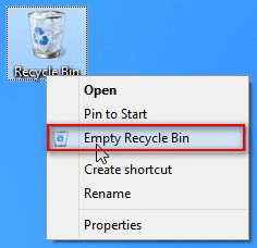 Poubelle de recyclage vide