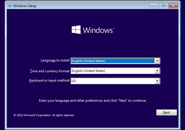 installation propre de windows 10