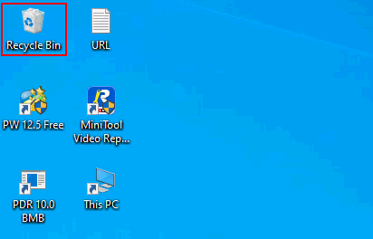 Corbeille Windows 10