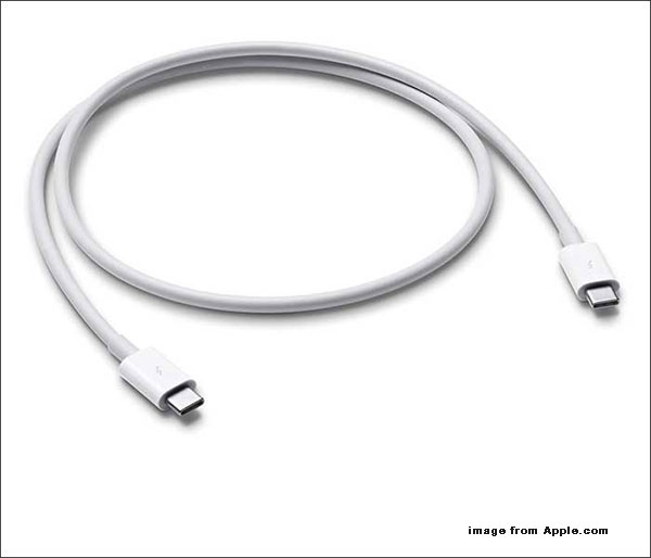 the Apple Thunderbolt 3 (USB-C) Cable