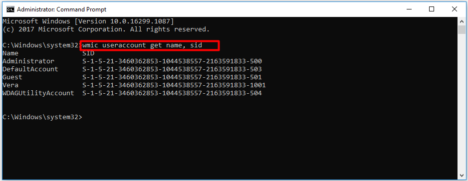 how to change computer sid windows 10