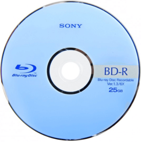 to BD-R (Blu-Ray Disc Recordable)